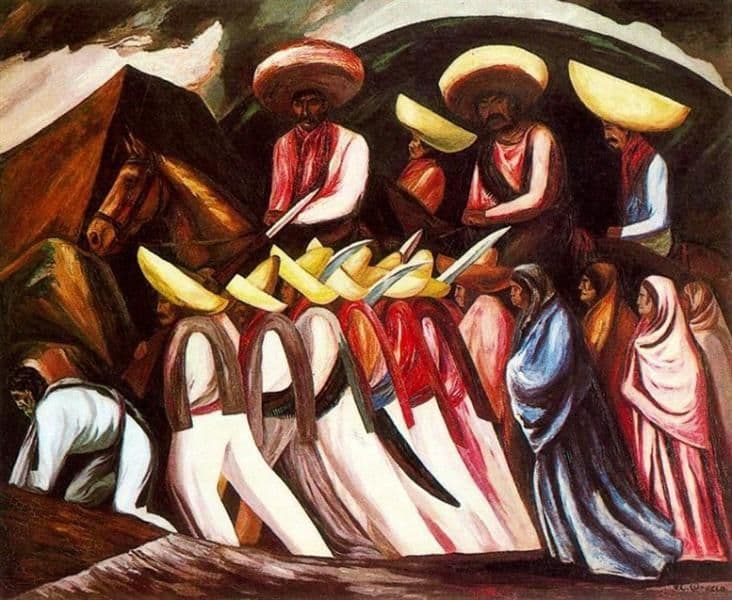 Zapatista's Marching — José Clemente Orozco