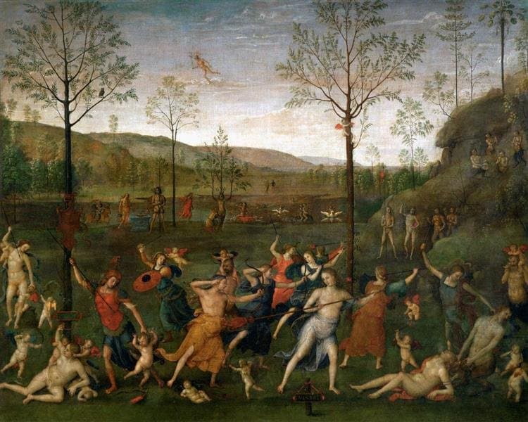 Combat of Love and Chastity — Pietro Perugino