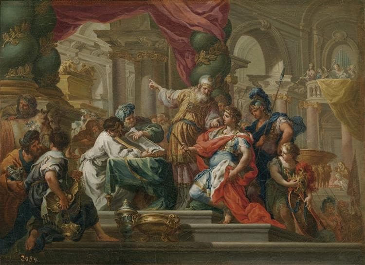 Alexander the Great in the Temple of Jerusalem — Sebastiano Conca