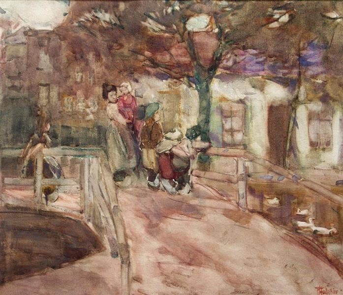 The Bridge, Dordrecht — Frances Hodgkins