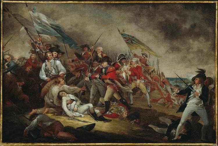 The Death of General Warren at the Battle of Bunker's Hill, June 17, 1775 — John Trumbull