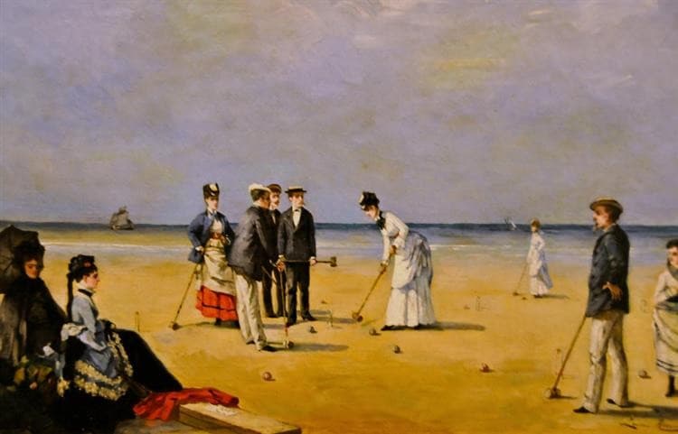 A Game of Croquet — Louise Abbéma