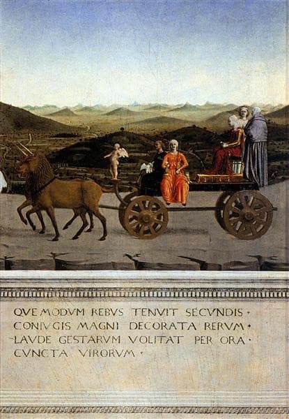 Triumph of Battista Sforza — Piero della Francesca
