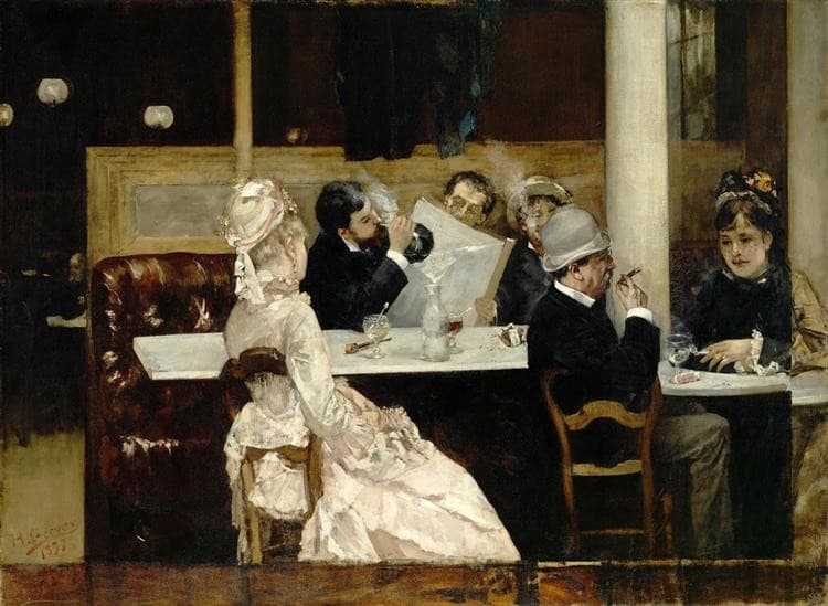 Café Scene in Paris — Henri Gervex