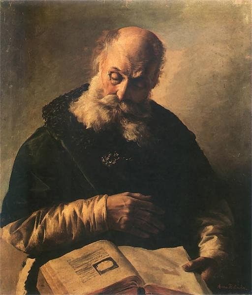 Old Man with a Book — Anna Bilińska