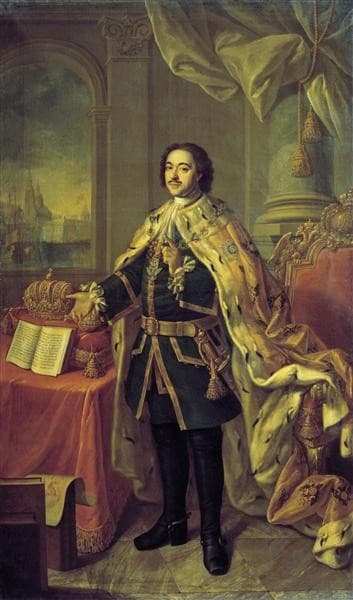 Portrait of Tsar Peter I — Aleksey Antropov