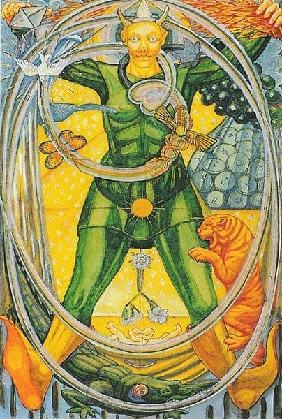 Atu 0 - The Fool - Thoth Tarot - Aleister Crowley — Lady Frieda Harris