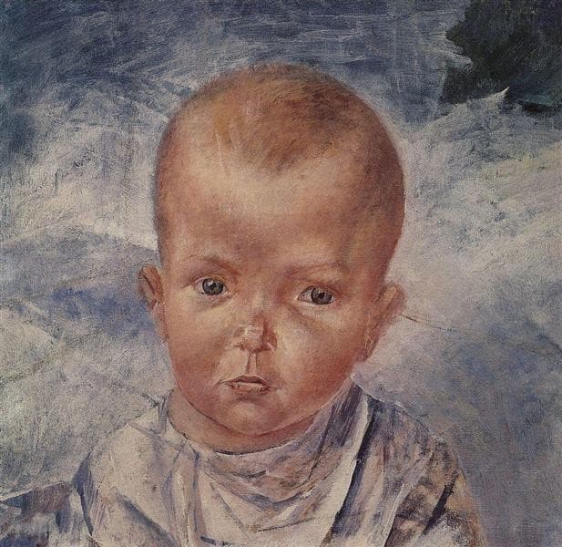 Дочь художника — Kuzma Petrov-Vodkin