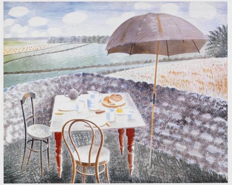 Tea at Furlongs — Eric Ravilious