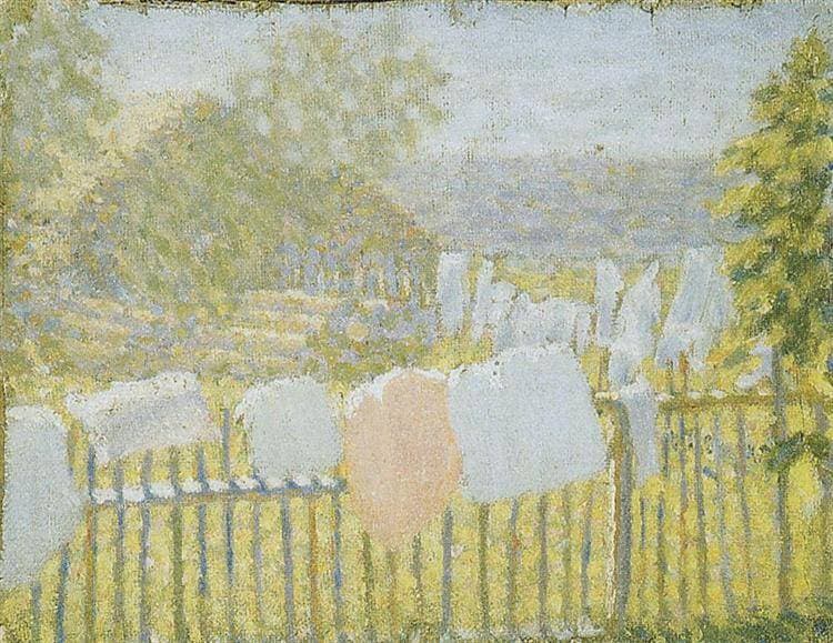 Underwear on the fence — Kazimir Malevich