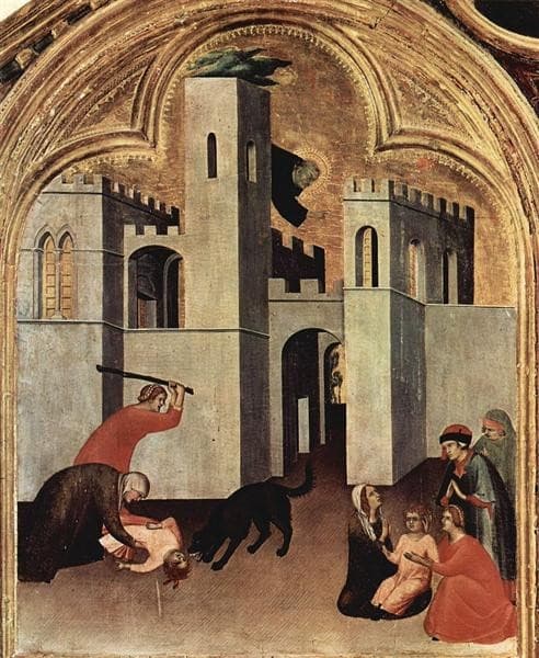 The Miracle of the Child Attacked and Rescued by Augustine Novello — Simone Martini