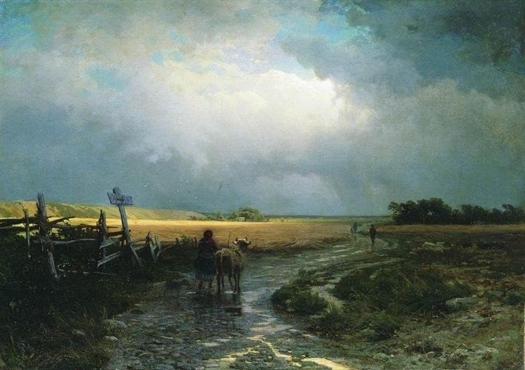 После дождя. Проселок — Fyodor Vasilyev