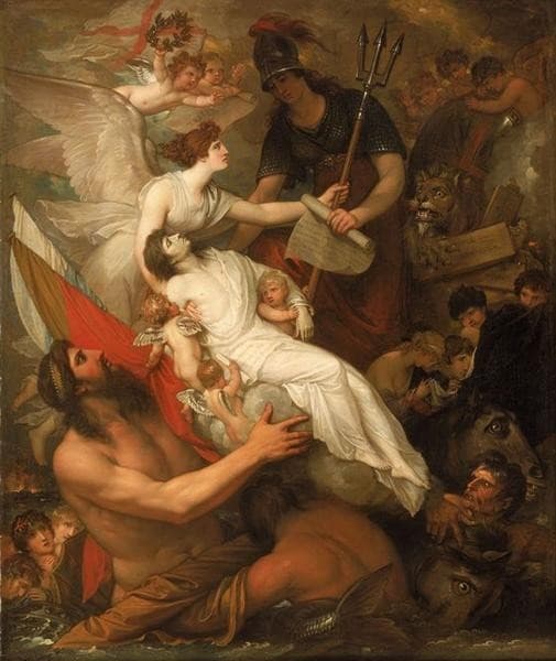 The Immortality of Nelson — Benjamin West