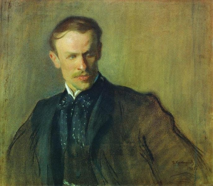 Портрет Л. П. Альбрехта — Boris Kustodiev