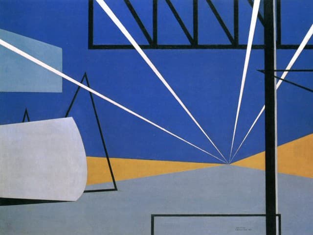 Lights in an Aircraft Plant — Ralston Crawford