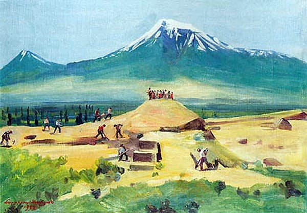 Dvin excavations — Martiros Saryan