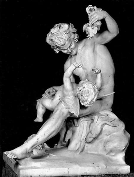 Satyr plays with Eros — Yannoulis Chalepas