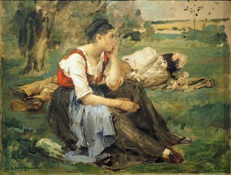 Resting country people — Jules Bastien-Lepage