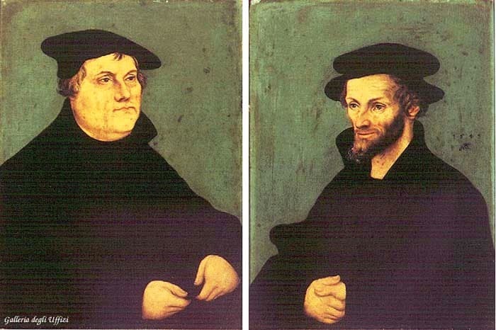 Portraits of Martin Luther and Philipp Melanchthon — Lucas Cranach the Elder