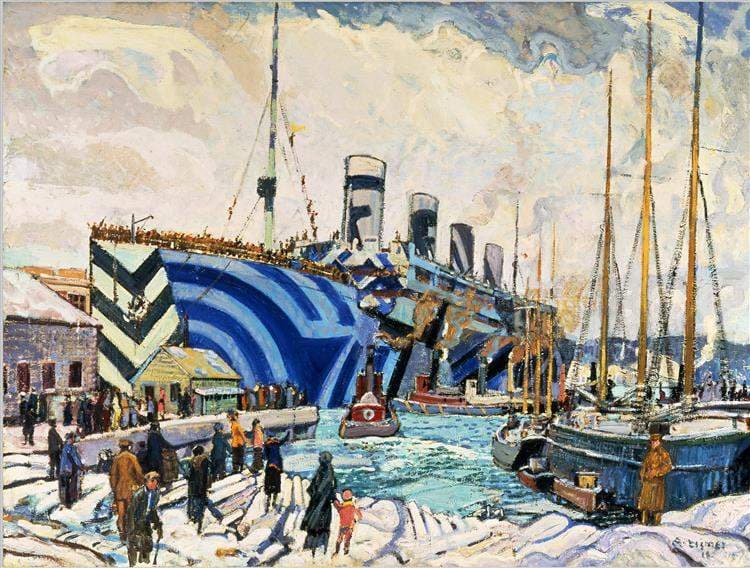 Olympic with Returned Soldiers — Arthur Lismer