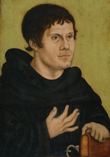 Portrait of Martin Luther as an Augustinian Monk — Lucas Cranach the Elder