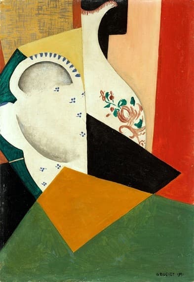 Composition with a Vase from Vieux-Strasbourg — Gustave Buchet