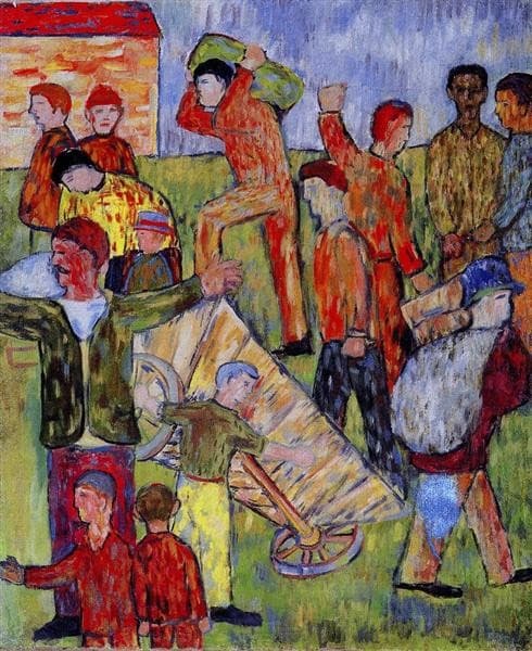 Overturned cart — Henryk Streng
