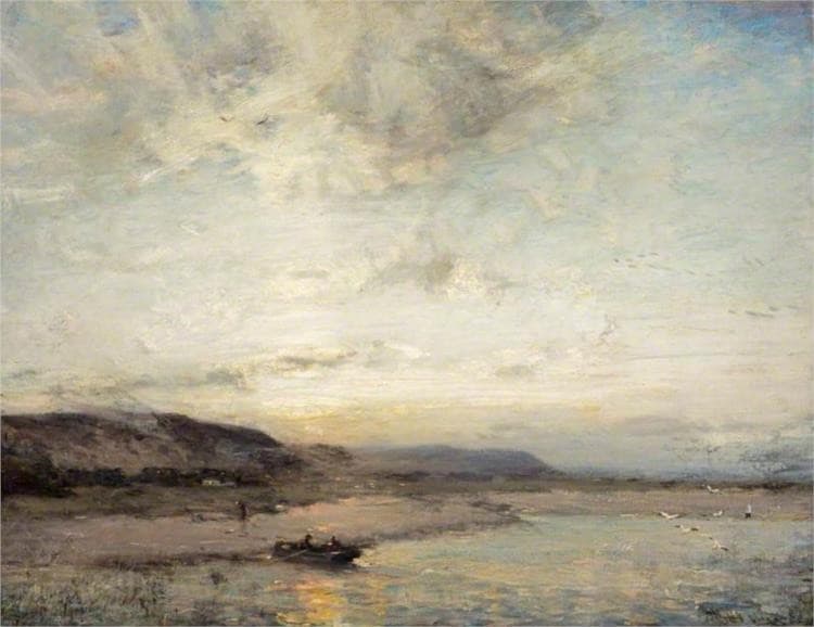 Sunset near Glencaple on Solway — James Campbell Noble