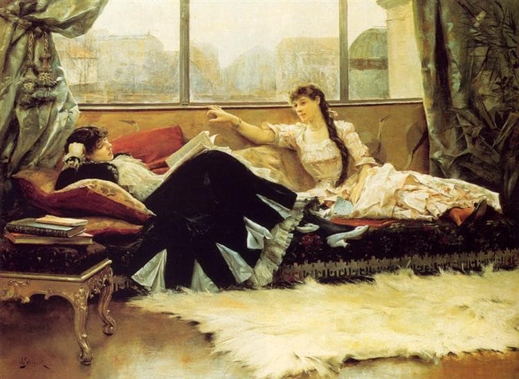 Sarah Bernhardt and Christine Nilsson — Julius LeBlanc Stewart