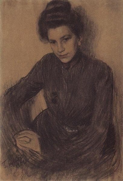 Портрет З. Е. Прошинской — Boris Kustodiev