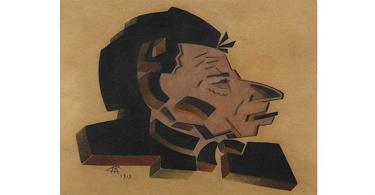 Portrait of Vsevolod Meyerhold — Nikolai Kulbin