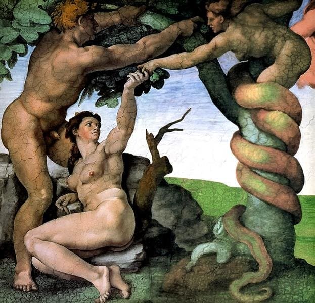 Adam and Eve — Michelangelo