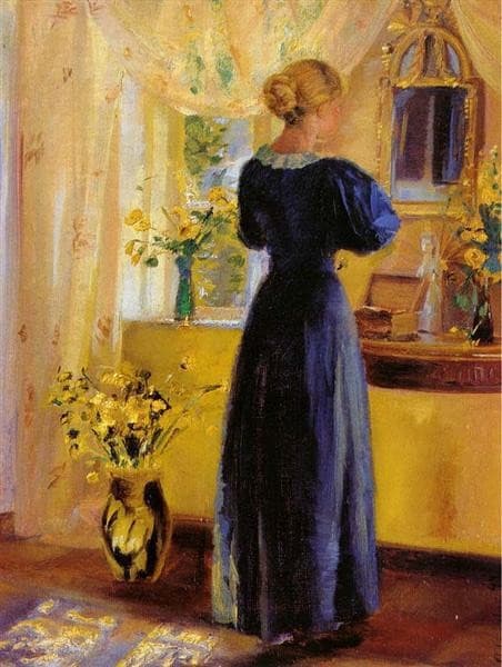 Young Woman in front of a Mirror — Anna Ancher
