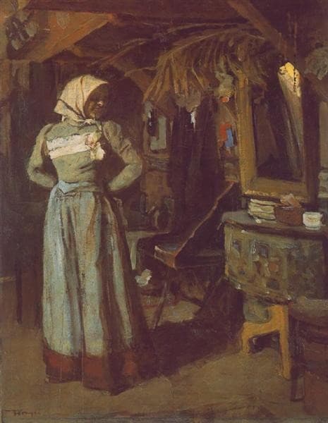 Young Woman in the Atelier — Janos Tornyai