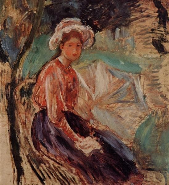 Young Girl with an Umbrella — Berthe Morisot