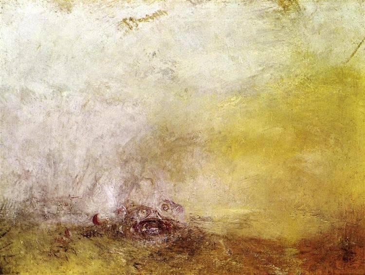 Sunrise with Sea Monsters — J. M. W. Turner