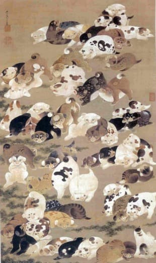 One Hundred Dogs — Itō Jakuchū