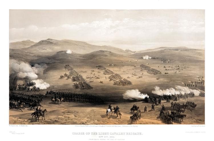 Charge of the Light Cavalry Brigade, 25th Oct. 1854, under Major General the Earl of Cardigan — William Simpson