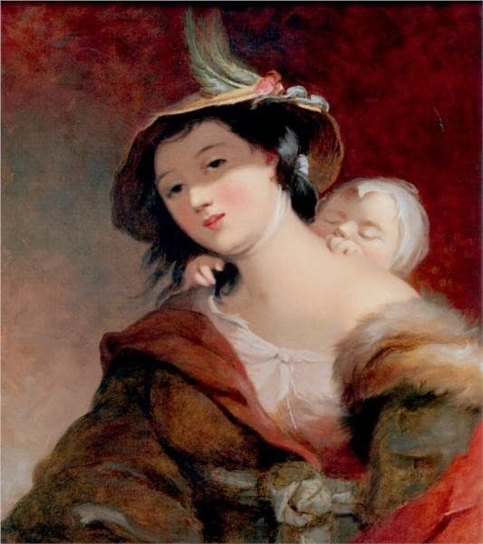 Gypsy Woman and Child, after Murillo — Thomas Sully