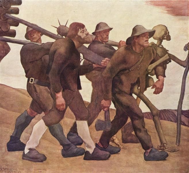 Der Totentanz Von Anno Neun — Albin Egger-Lienz