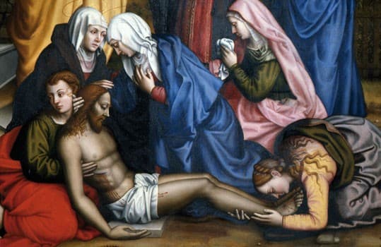 Lamentation with Saints (detail) — Plautilla Nelli