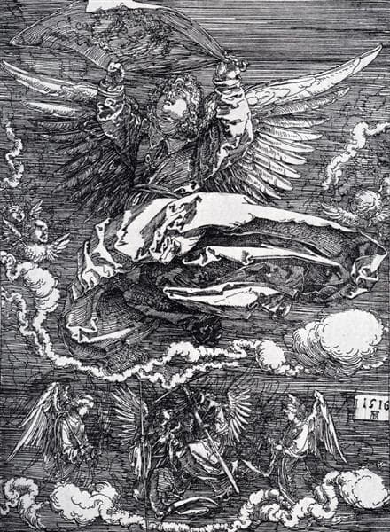 Sudarium Spread Out by an Angel — Albrecht Dürer