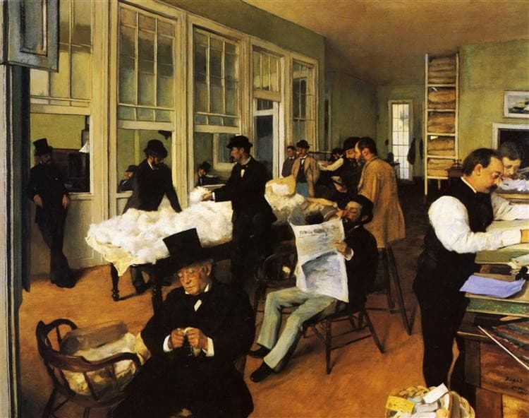 A Cotton Office in New Orleans — Edgar Degas