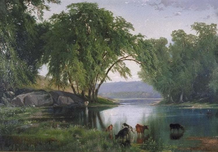 On the Catawissa Creek — Thomas Moran