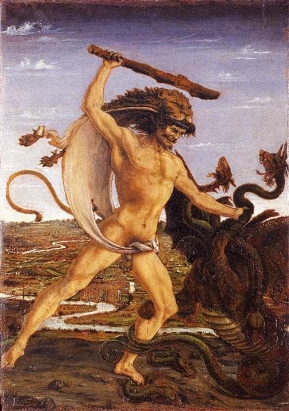 Hercules and the Hydra — Antonio del Pollaiolo