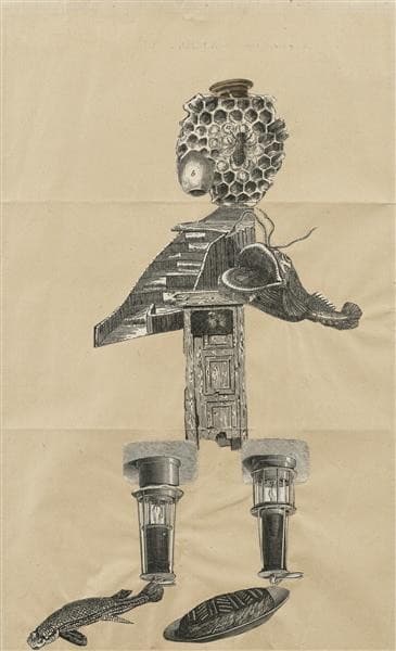 Cadavre exquis (with Yves Tanguy and André Breton) — Jacqueline Lamba
