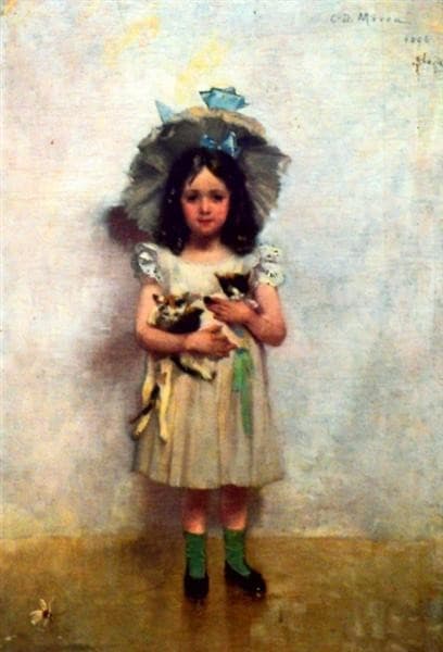 Girl with Cats — George Demetrescu Mirea