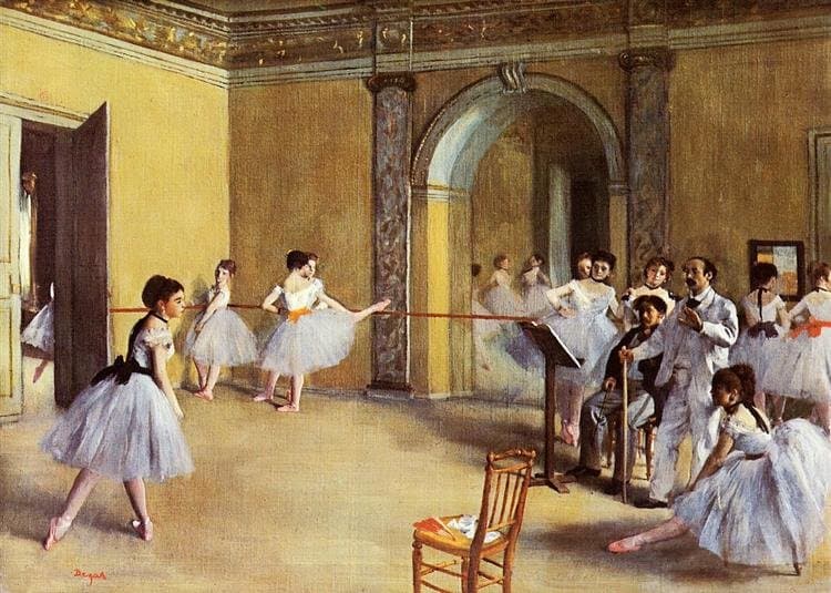 Dance Class at the Opera, rue Le Peletier — Edgar Degas