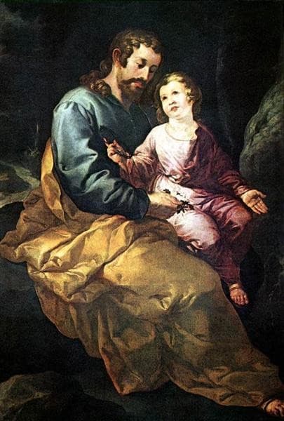 St Joseph and the Christ Child — Francisco Herrera the Elder
