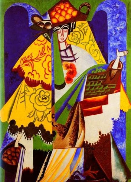 Orange Vendor, Spain — Natalia Goncharova